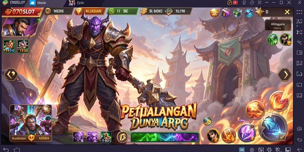 Tampilan menarik dari gameplay epic ARPG 070SLOT.