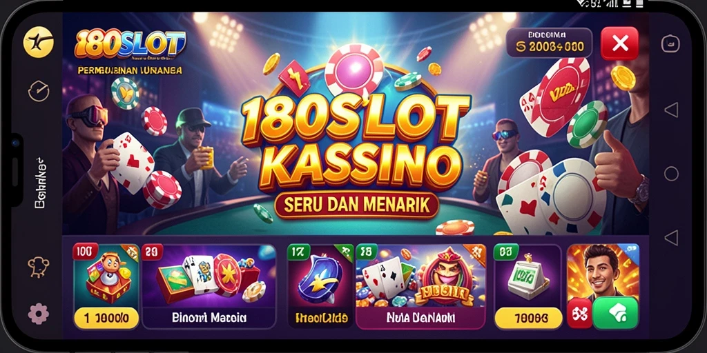 Tampilan menarik gameplay Kasino di 180SLOT.
