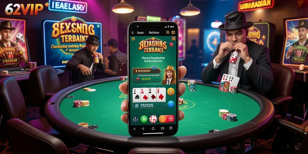 Tampilan menarik dari permainan Live Casino di 62VIP.