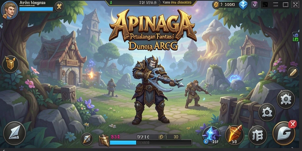 Tampilan gameplay <strong>APINAGA</strong> yang menampilkan aksi seru dalam dunia ARPG.