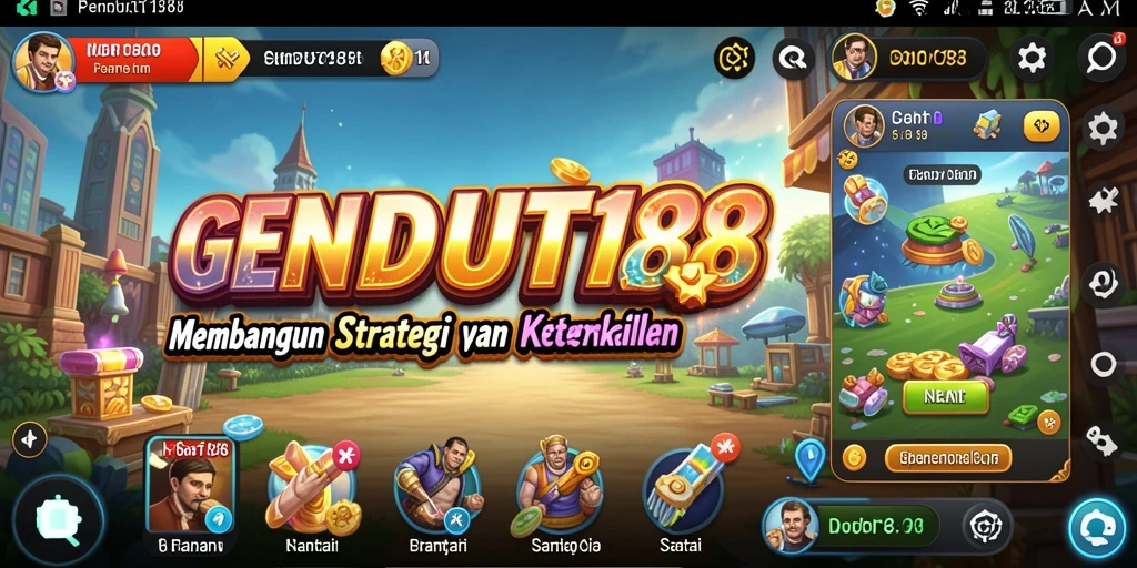 Tangkapan layar gameplay GENDUT188 yang penuh warna dan seru.