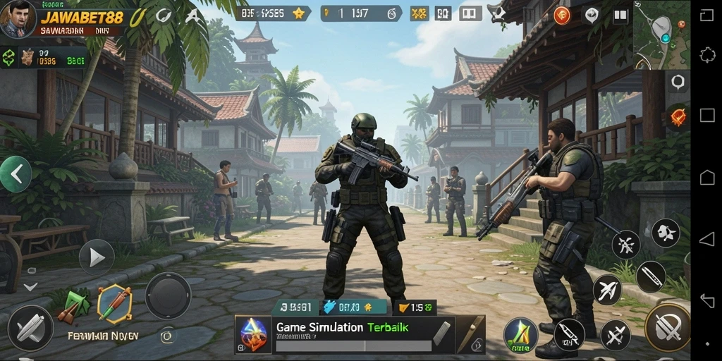 Screenshot menunjukkan gameplay menarik dari JAWABET88 dengan karakter yang dapat dikustomisasi.