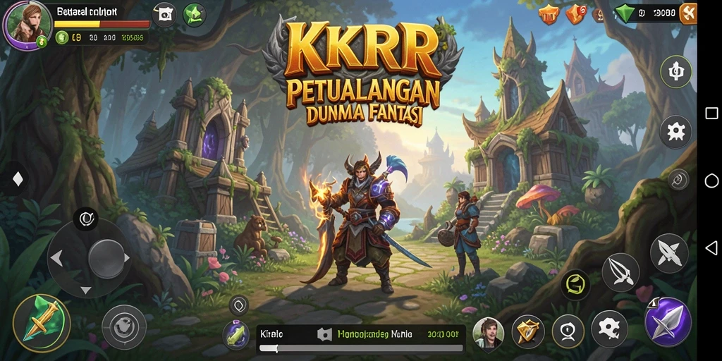 Tampilan utama gameplay KKRP yang menampilkan pertarungan seru.