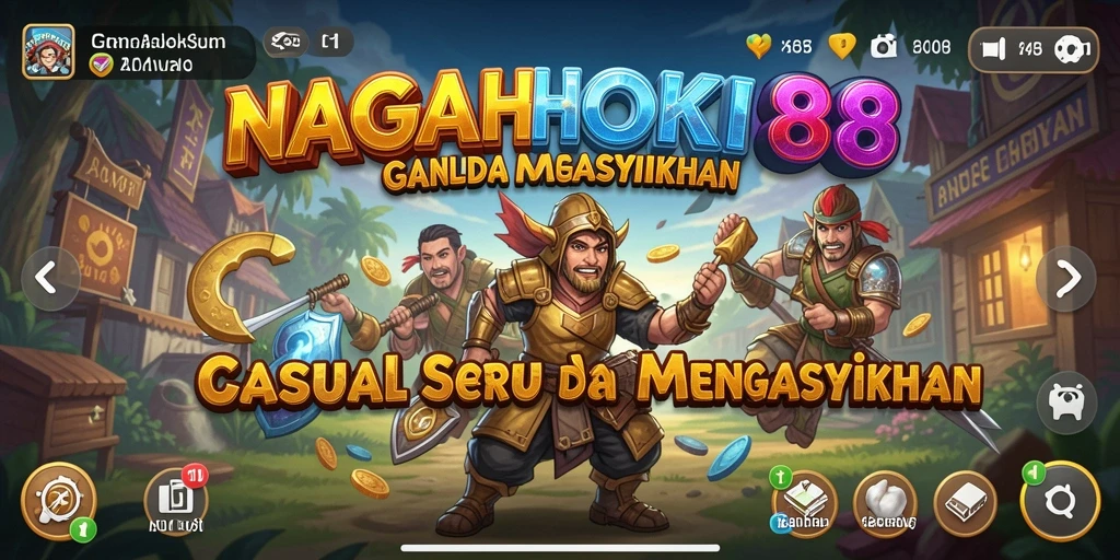 Tampilan gameplay NAGAHOKI88 yang penuh warna dan seru