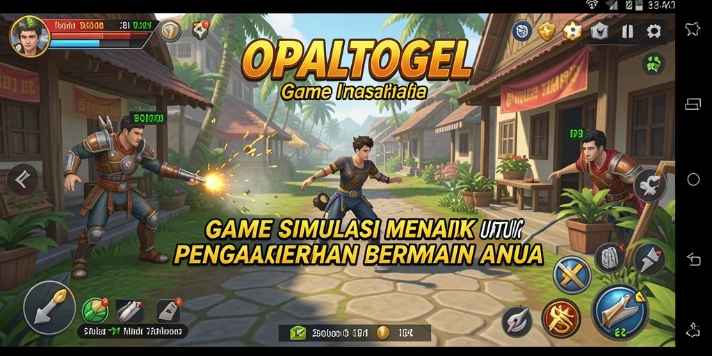 Tampilan gameplay menarik dari OPALTOGEL dengan elemen simulasi.