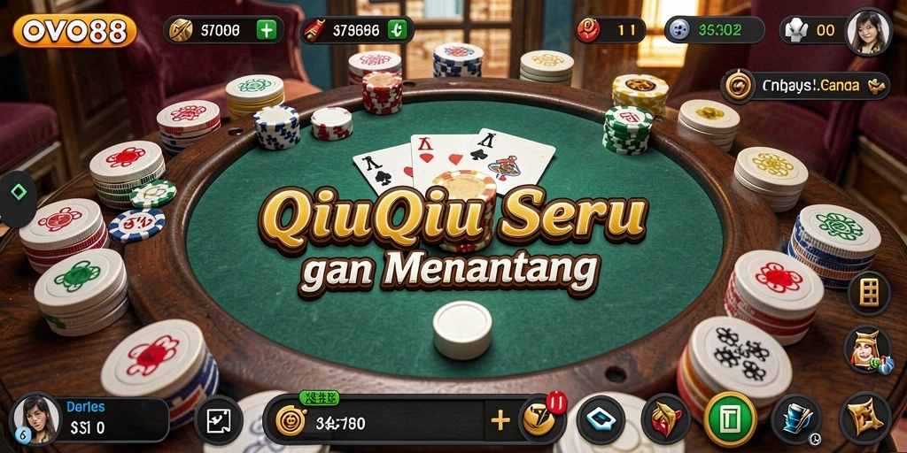 Tampilan gameplay QiuQiu yang seru dan menantang di OVO88.