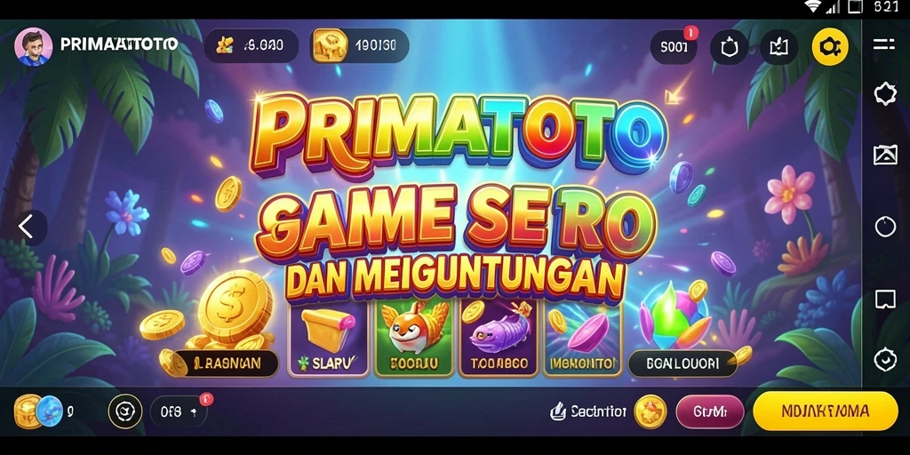 Tampilan menarik gameplay Slot PRIMATOTO yang mendebarkan.