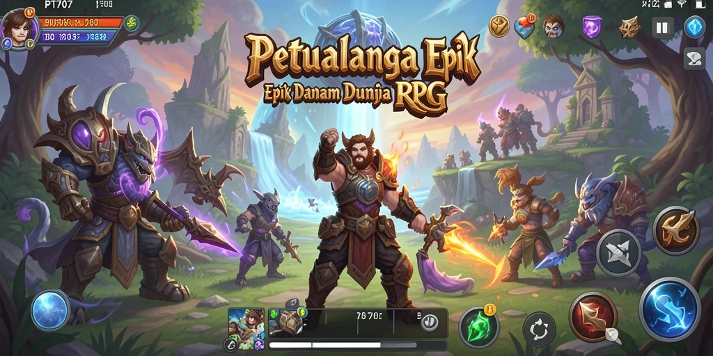 Gameplay PT707 menampilkan petualangan RPG yang menakjubkan.