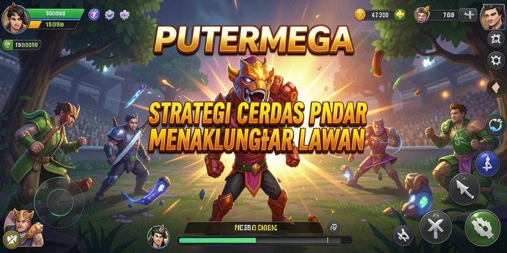 Tampilan gameplay PUTERMEGA yang menegangkan dan menantang.