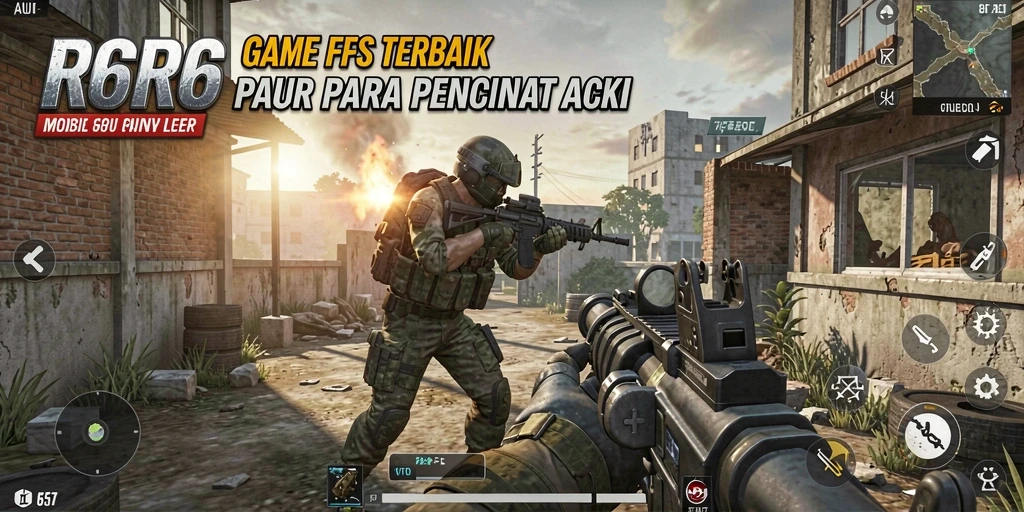 Tangkapan layar gameplay R6R6 yang menunjukkan aksi pertarungan yang mendebarkan.