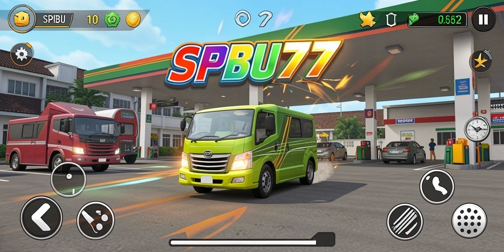 Tangkapan layar gameplay SPBU77 menampilkan aksi seru dan grafis menakjubkan.
