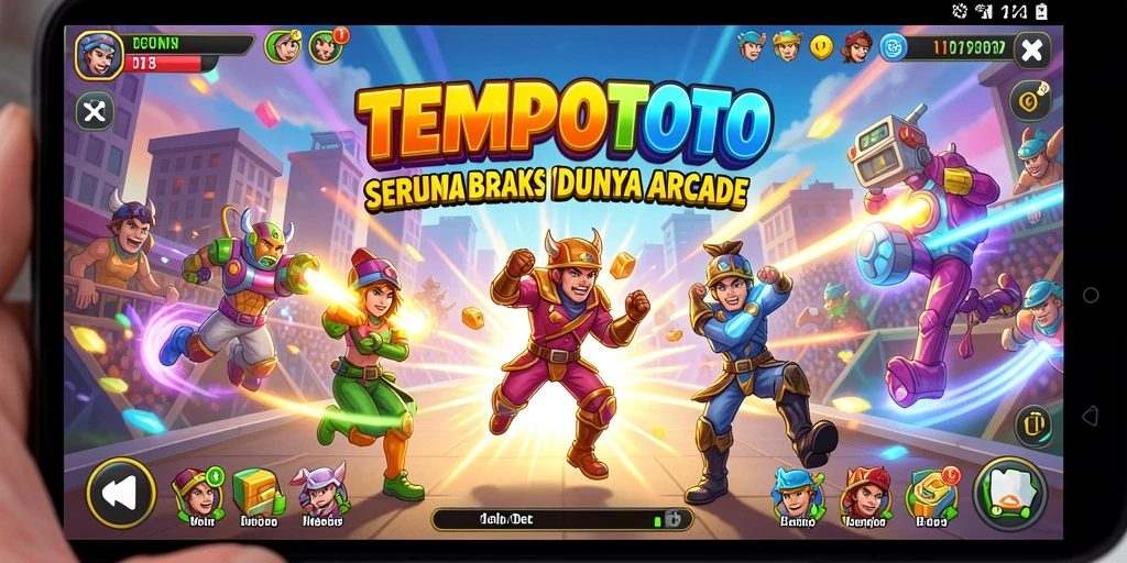 Screenshot utama TEMPOTOTO menampilkan gameplay seru dan grafis menawan.
