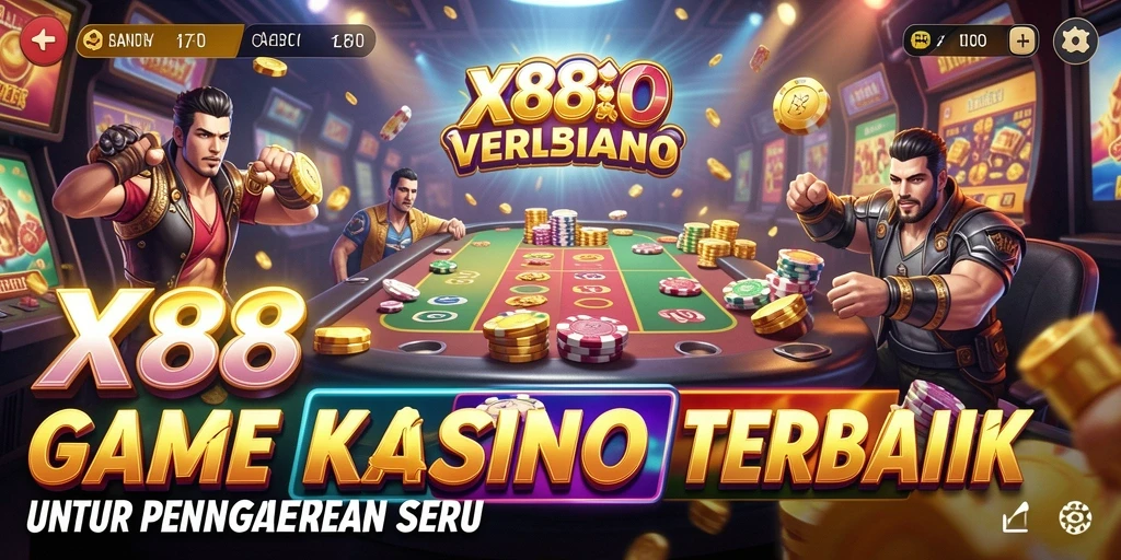 Screenshot X88 menampilkan gameplay Kasino yang mendebarkan dan mengasyikkan.