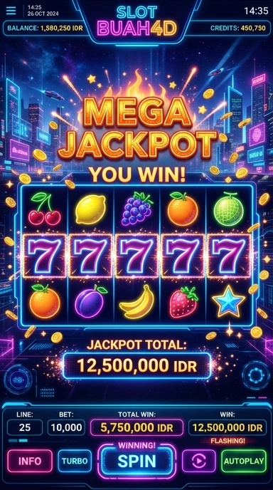 Tampilan aplikasi 'buah4d' yang menarik dan intuitif.